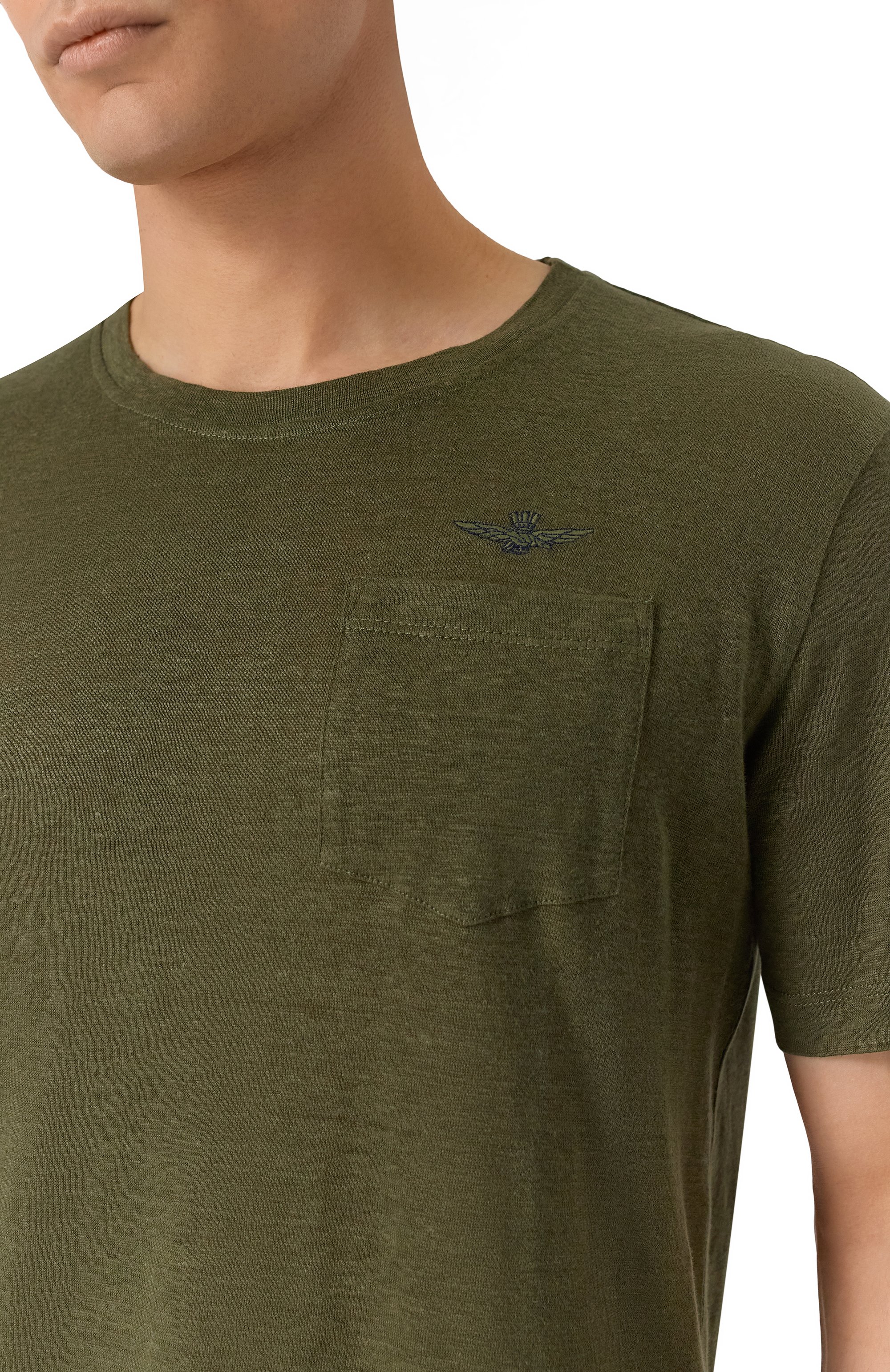 Льняная футболка AERONAUTICA MILITARE, арт. 251TS2402J679, фото 5