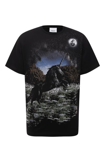 Хлопковая футболка BURBERRY, арт. 8037005, фото 1