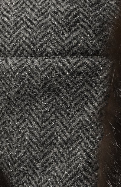 Утепленная шапка-ушанка с отделкой из соболя BLACK SABLE, арт. BS-005F6/SH, фото 4