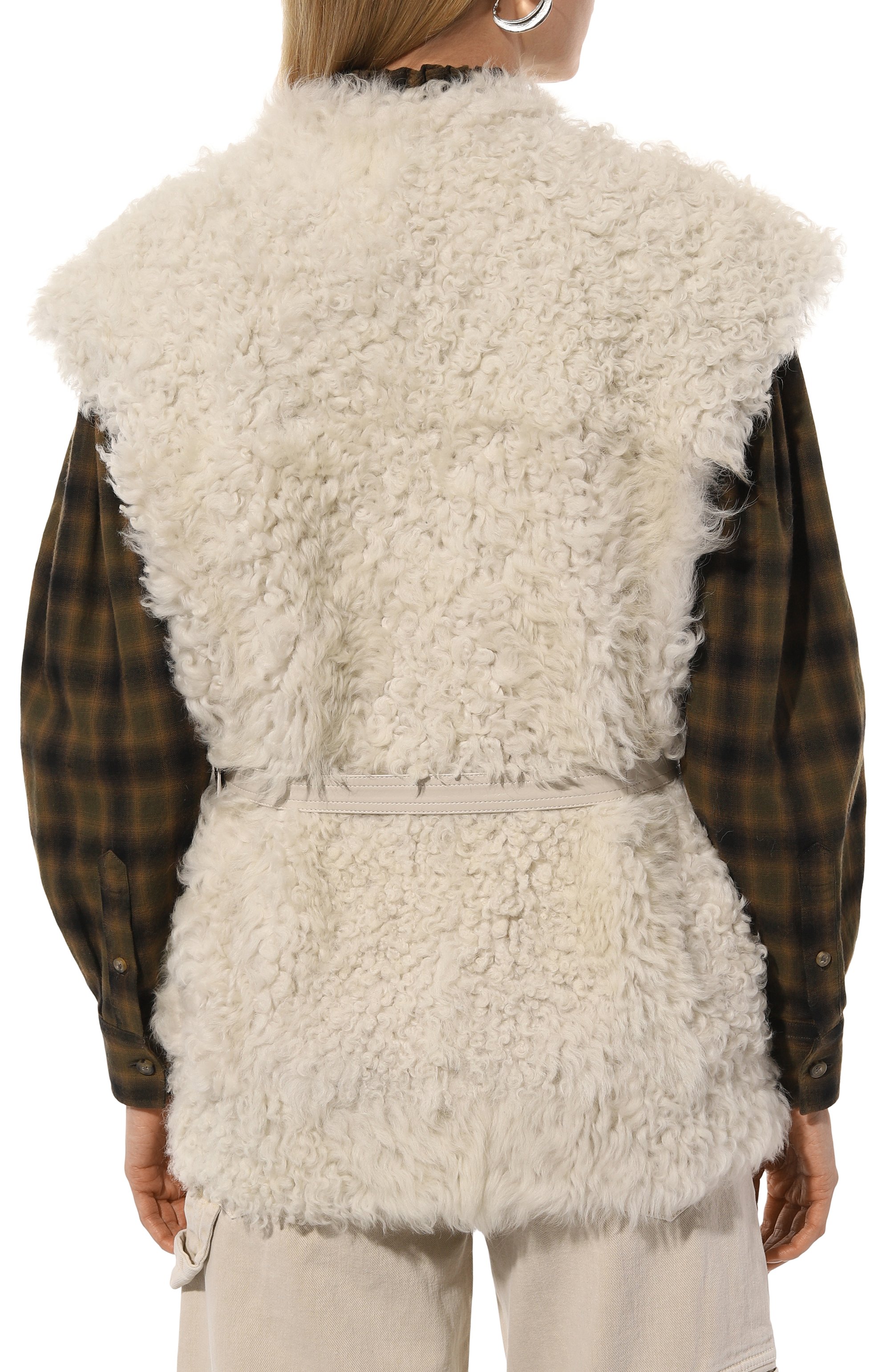 Двусторонний жилет из меха овчины VENERA M., арт. YLKBP, фото 4