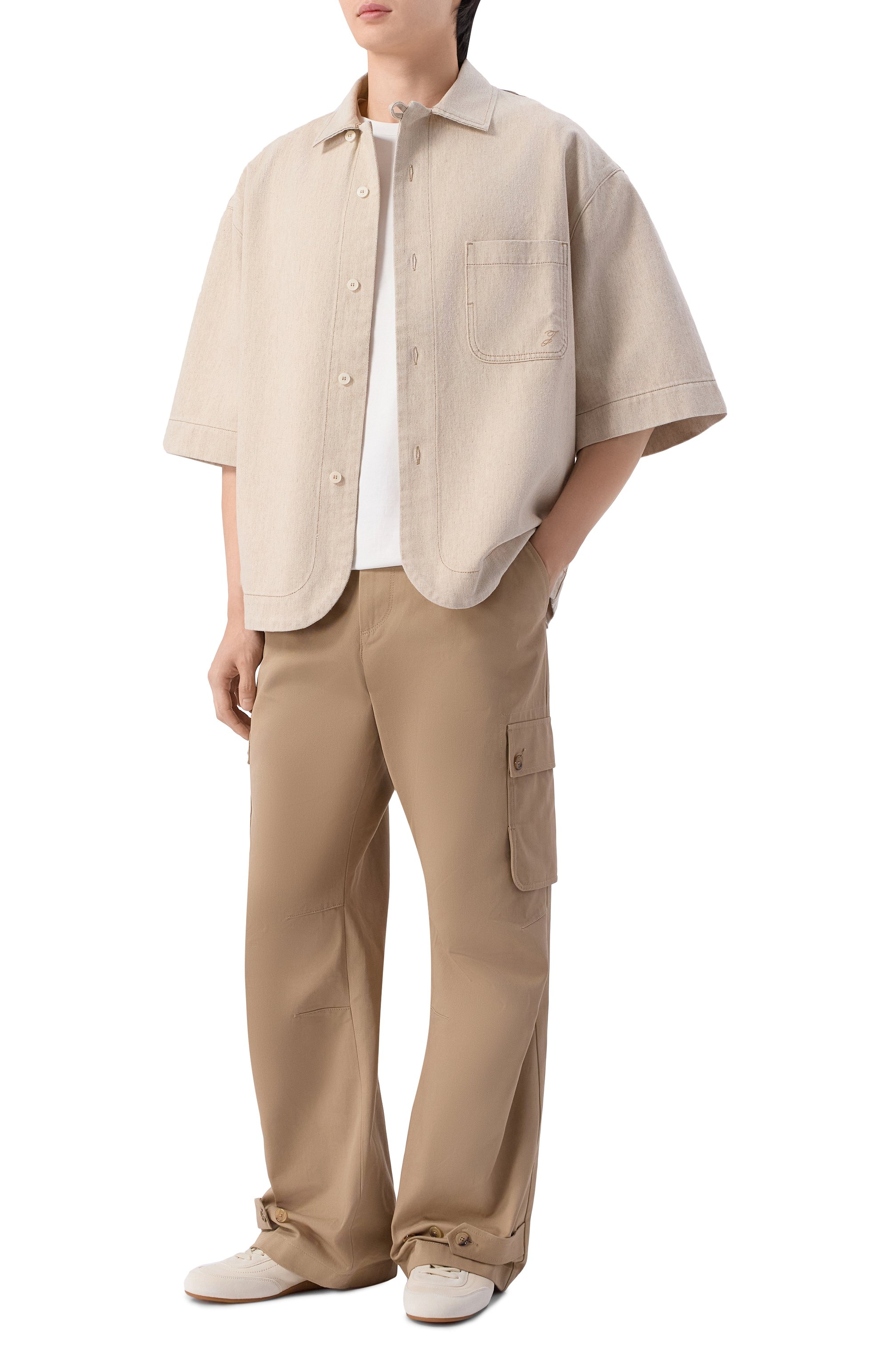 Кожаные кеды knight BURBERRY, арт. 8125529, фото 2