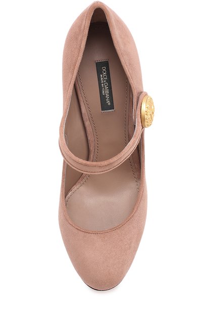 Замшевые туфли vally на устойчивом каблуке DOLCE & GABBANA, арт. 0112/CD0884/A1275, фото 5