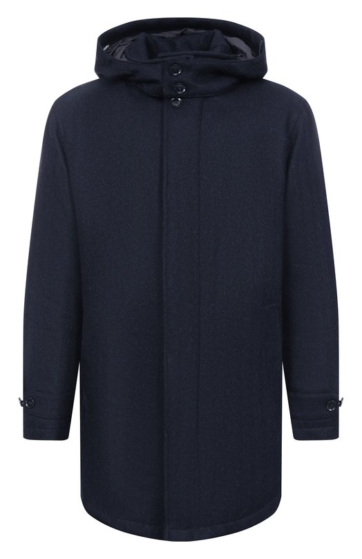 Шерстяное пальто Brioni SHNZ0L/0D302 Синий SHNZ0L/0D302