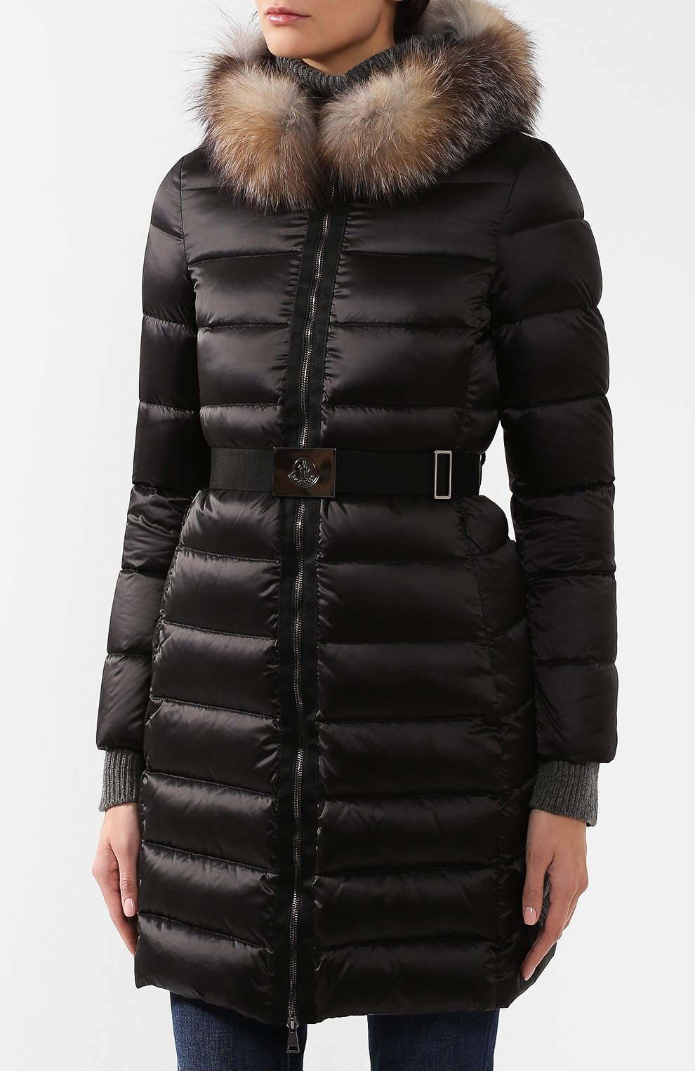 Стеганый пуховик tinuviel MONCLER черного цвета по цене 125500 руб., арт. B2-093-49330-20-57869, фото 3 Стеганый пуховик tinuviel MONCLER, арт. B2-093-49330-20-57869, фото 3