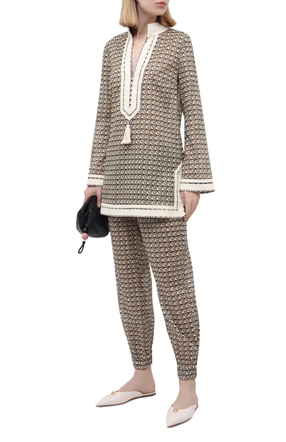 Хлопковые джоггеры TORY BURCH, арт. 58302, фото 2