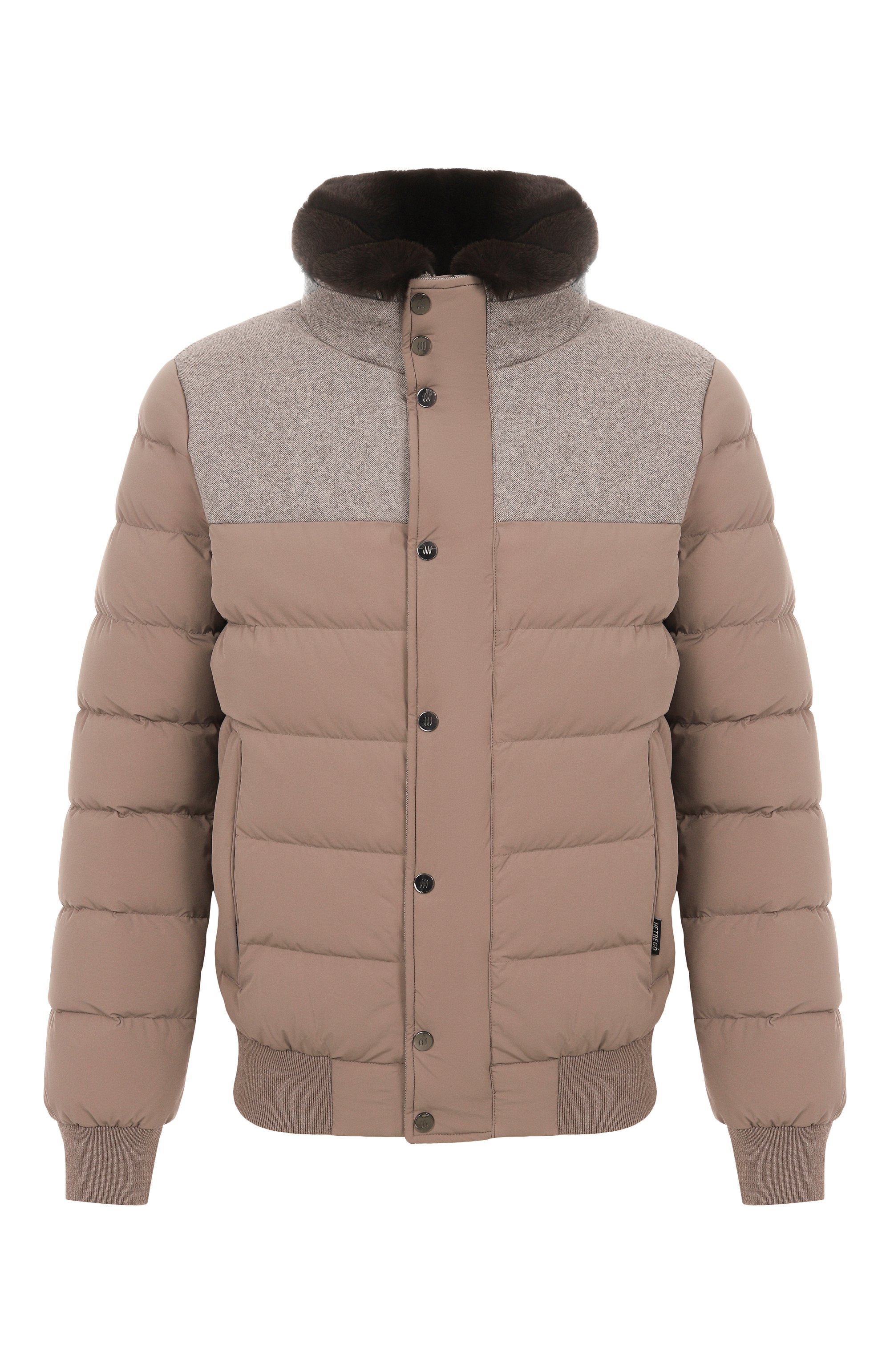 Пуховик с воротником из кролика HETREGO, арт. 8P512R/B0RIS, фото 1