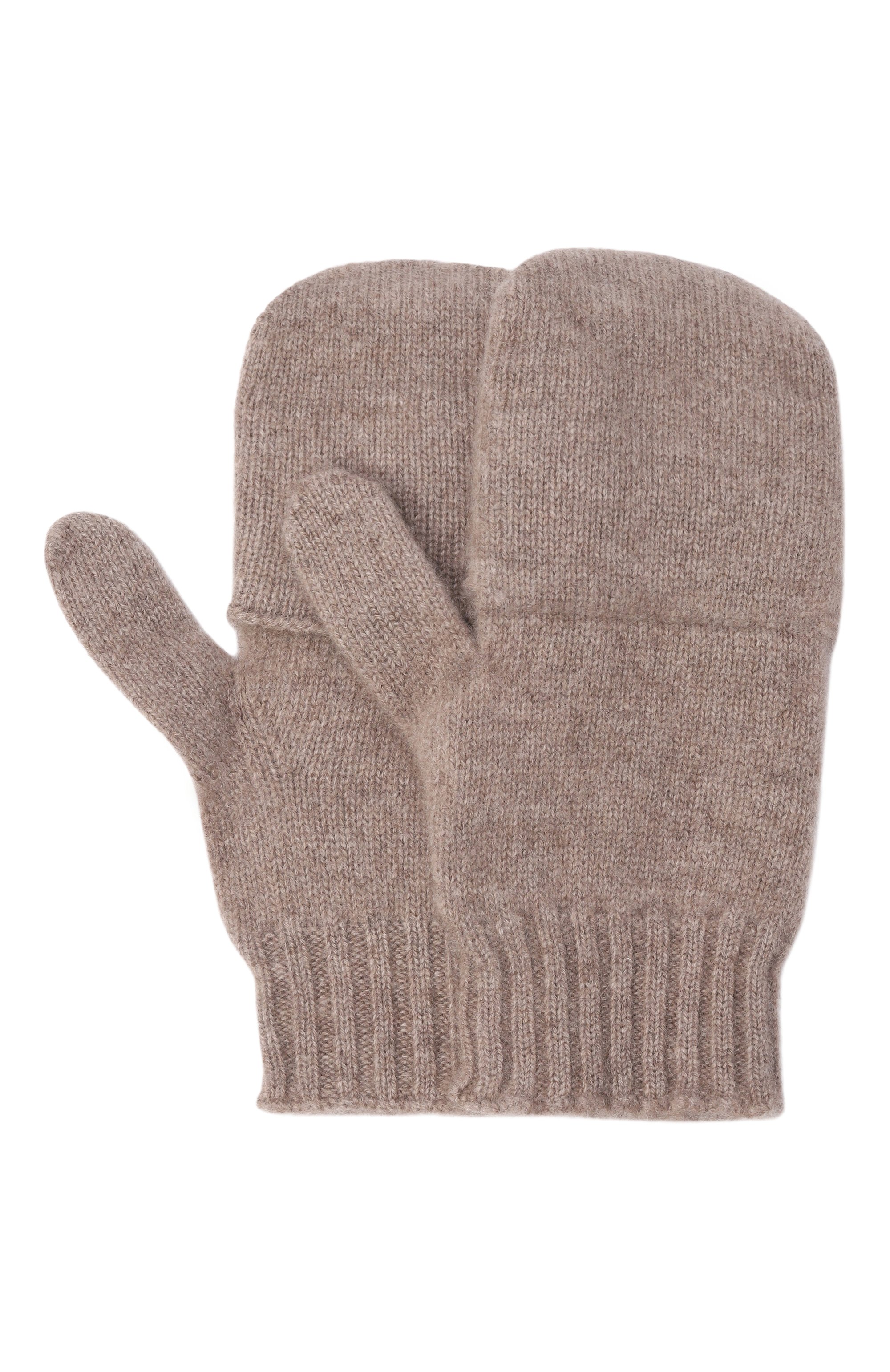 Кашемировые варежки-митенки TEGIN бежевого цвета по цене 15800 руб., арт. 1928-004, фото 1 Кашемировые варежки-митенки TEGIN, арт. 1928-004, фото 1