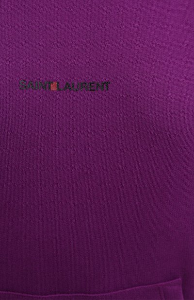 Хлопковое худи SAINT LAURENT, арт. 643014/YBQZ2, фото 5