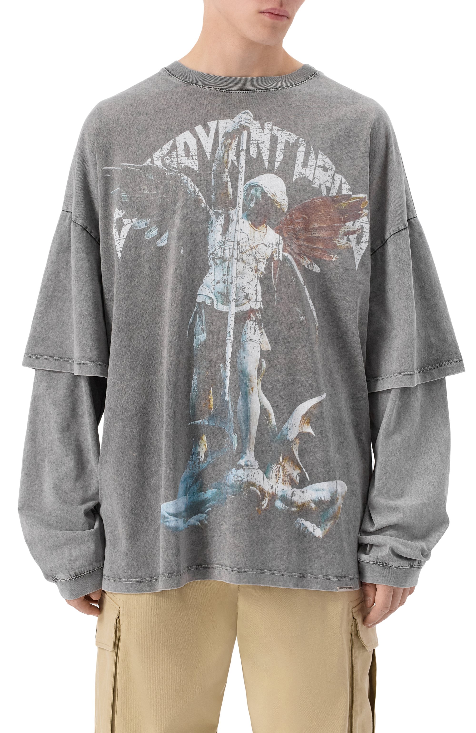 Хлопковый лонгслив DIEGO VENTURINO, арт. DVTS-MLCDVAM, фото 3