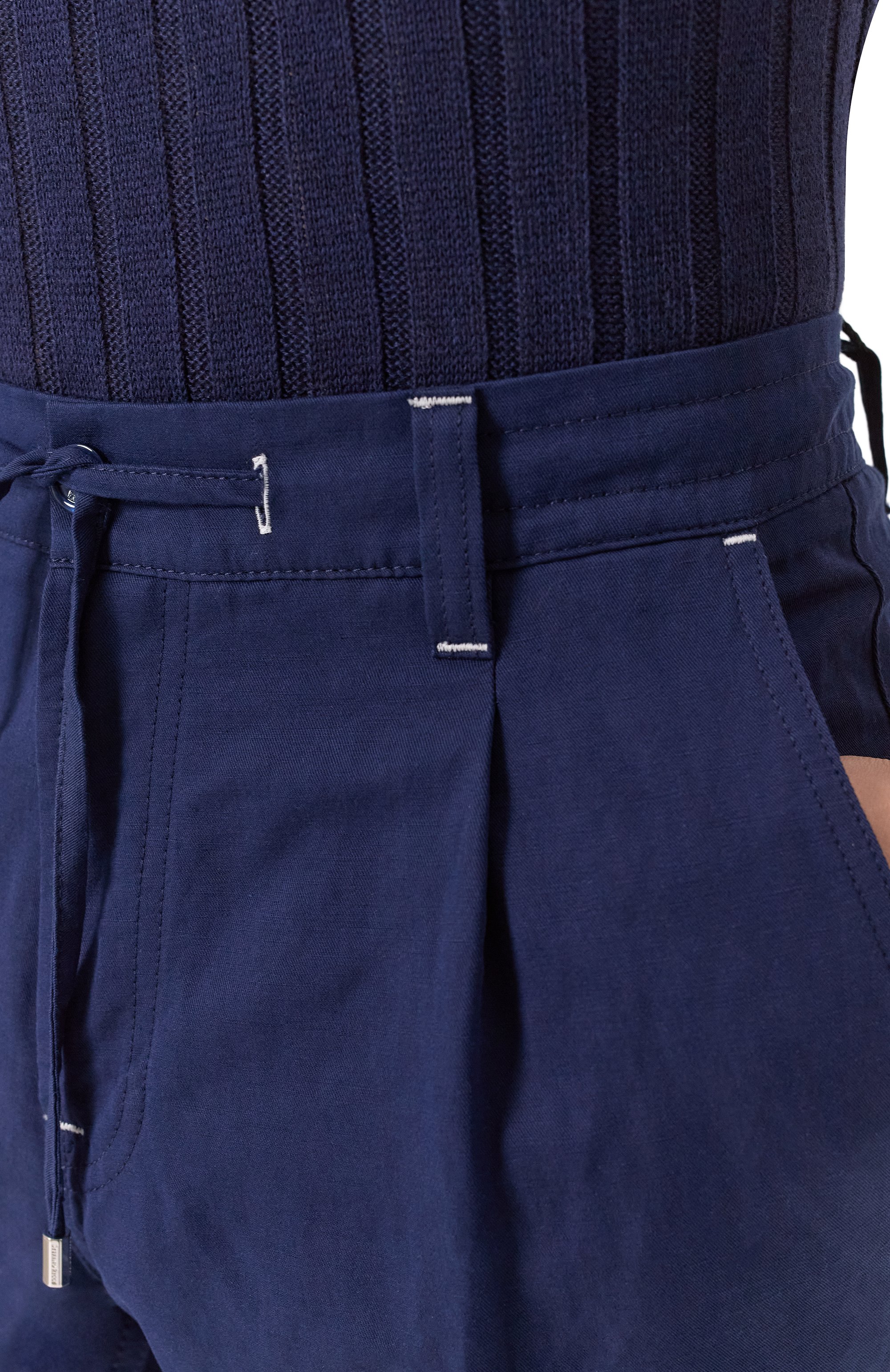 Брюки из хлопка и льна STEFANO RICCI, арт. MFT41B2110/BN2942, фото 5