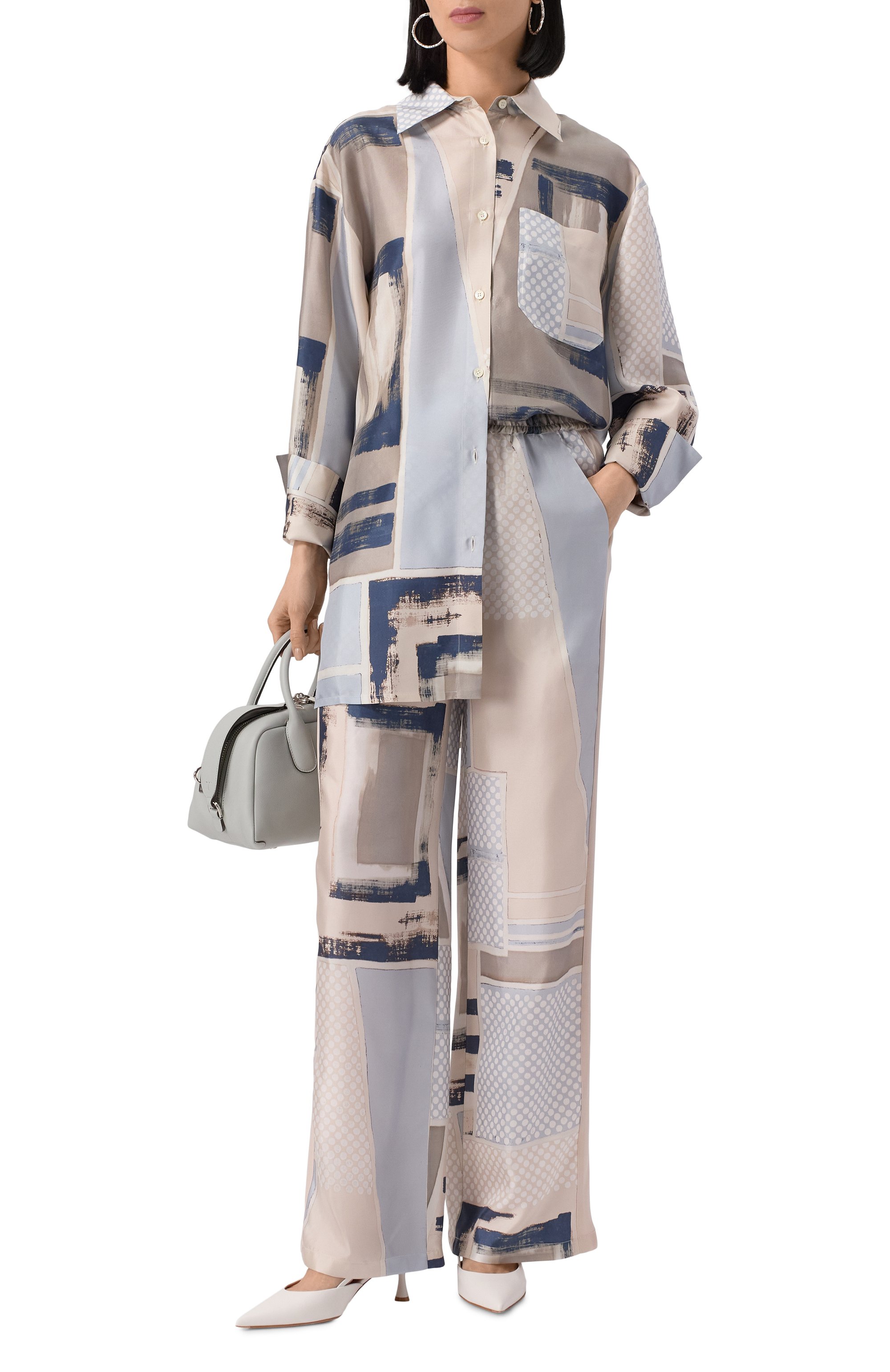 Шелковая рубашка LORENA ANTONIAZZI, арт. E2553CA81A/4916, фото 2