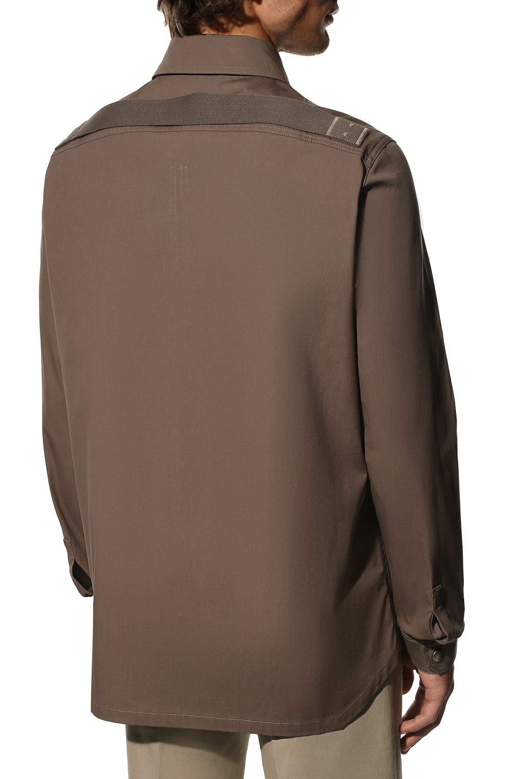 Хлопковая рубашка RICK OWENS, арт. RU01B1729/TEX, фото 4