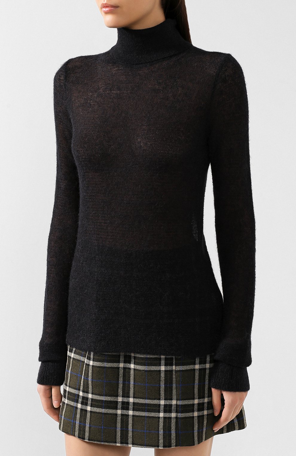 Шерстяная водолазка HELMUT LANG черного цвета по цене 28100 руб., арт. J07HW701, фото 3 Шерстяная водолазка HELMUT LANG, арт. J07HW701, фото 3