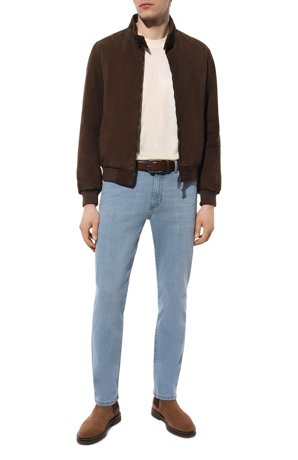 Джинсы ZEGNA голубого цвета по цене 76900 руб., арт. UDI78A7/CITY, фото 2 Джинсы ZEGNA, арт. UDI78A7/CITY, фото 2