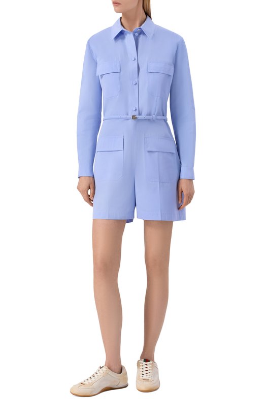 Кожаные кроссовки Gucci Shift Gucci 857016/AAF0E Кремовый  857016/AAF0E Фото 3