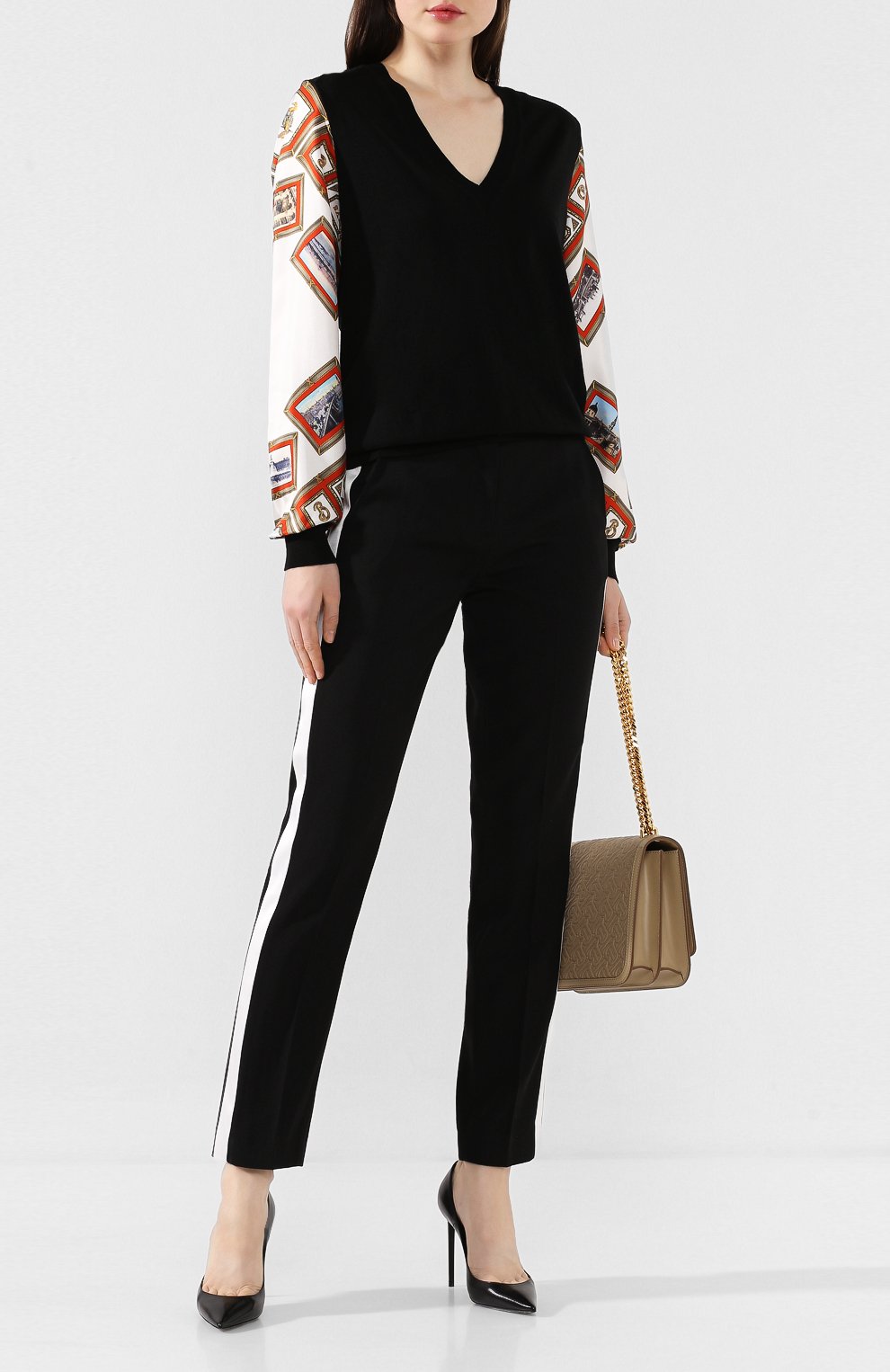 Пуловер из смеси шерсти и шелка BURBERRY, арт. 8013381, фото 2