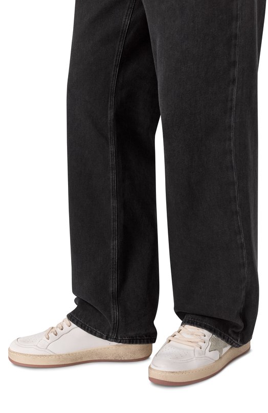 Кожаные кеды Ball Star Golden Goose Deluxe Brand GMF00804.F006970 Белый  GMF00804.F006970 Фото 3