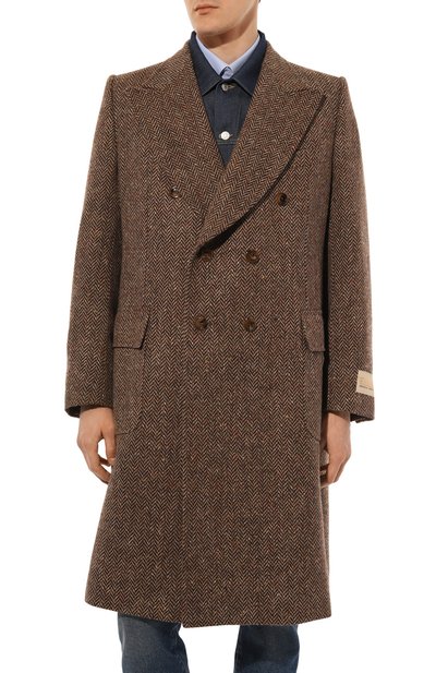 Пальто GUCCI коричневого цвета по цене 429120 руб., арт. 644450 ZAFUT, фото 3 Пальто GUCCI, арт. 644450 ZAFUT, фото 3