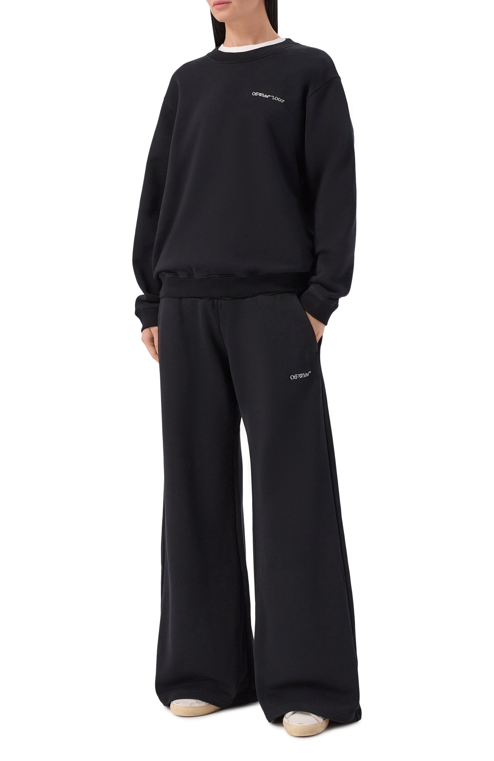Хлопковые брюки OFF-WHITE, арт. 2FH00338B, фото 2