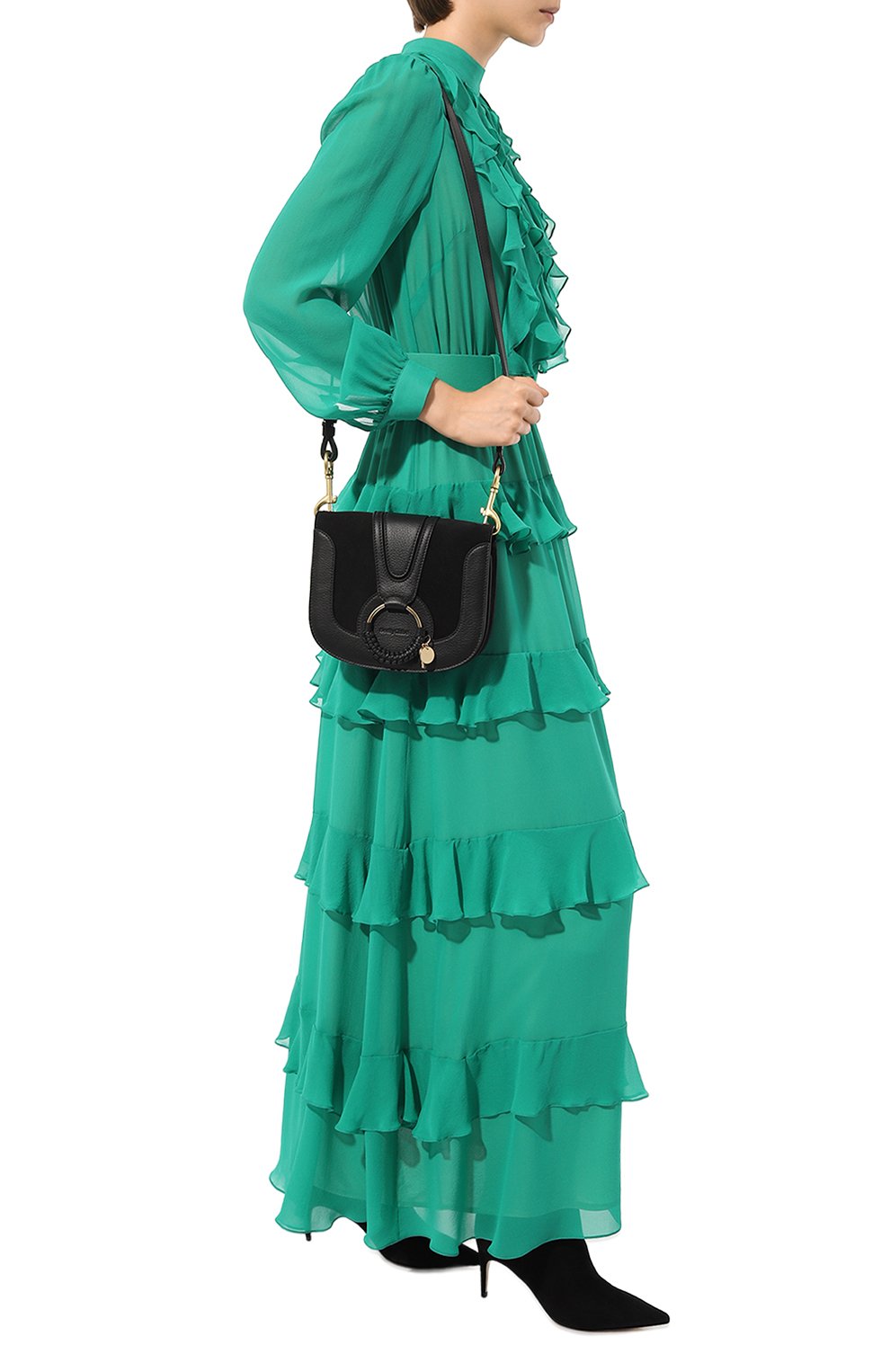 Сумка hana small SEE BY CHLOÉ черного цвета по цене 69950 руб., арт. CHS18AS896417, фото 7 Сумка hana small SEE BY CHLOÉ, арт. CHS18AS896417, фото 7