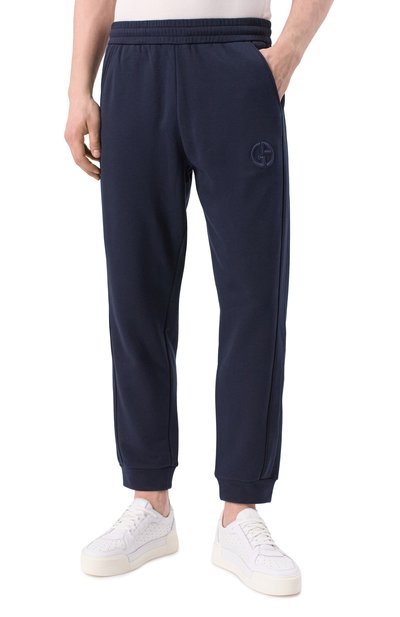 Джоггеры из хлопка и кашемира GIORGIO ARMANI, арт. GM001097/TE11705, фото 3