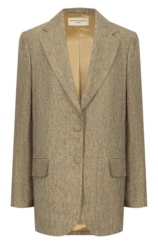 Льняной жакет Officine Generale S26WTLG401 Бежевый S26WTLG401