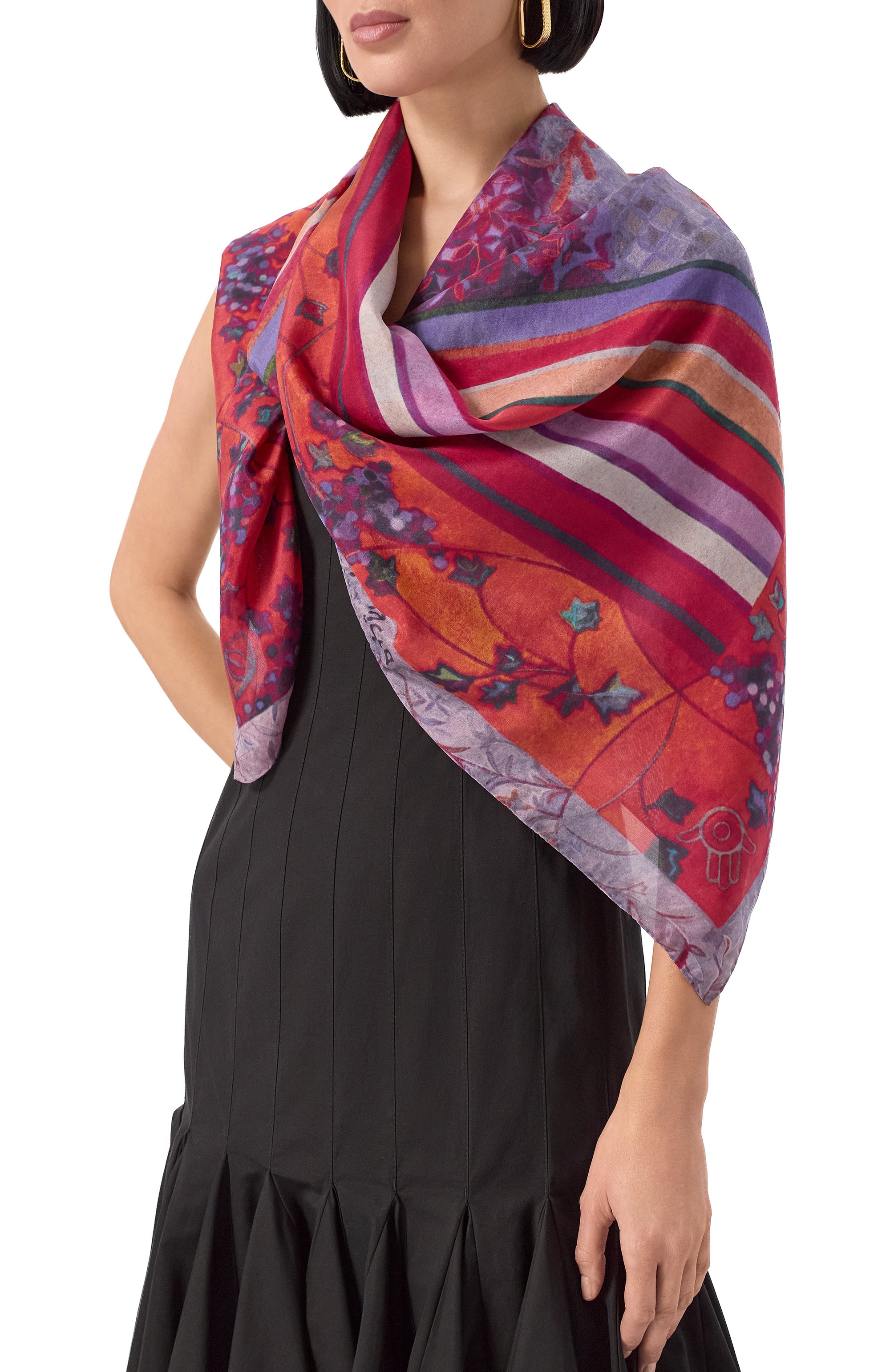 Шелковая шаль сефарды GOURJI, арт. 91154837/5171108, фото 2