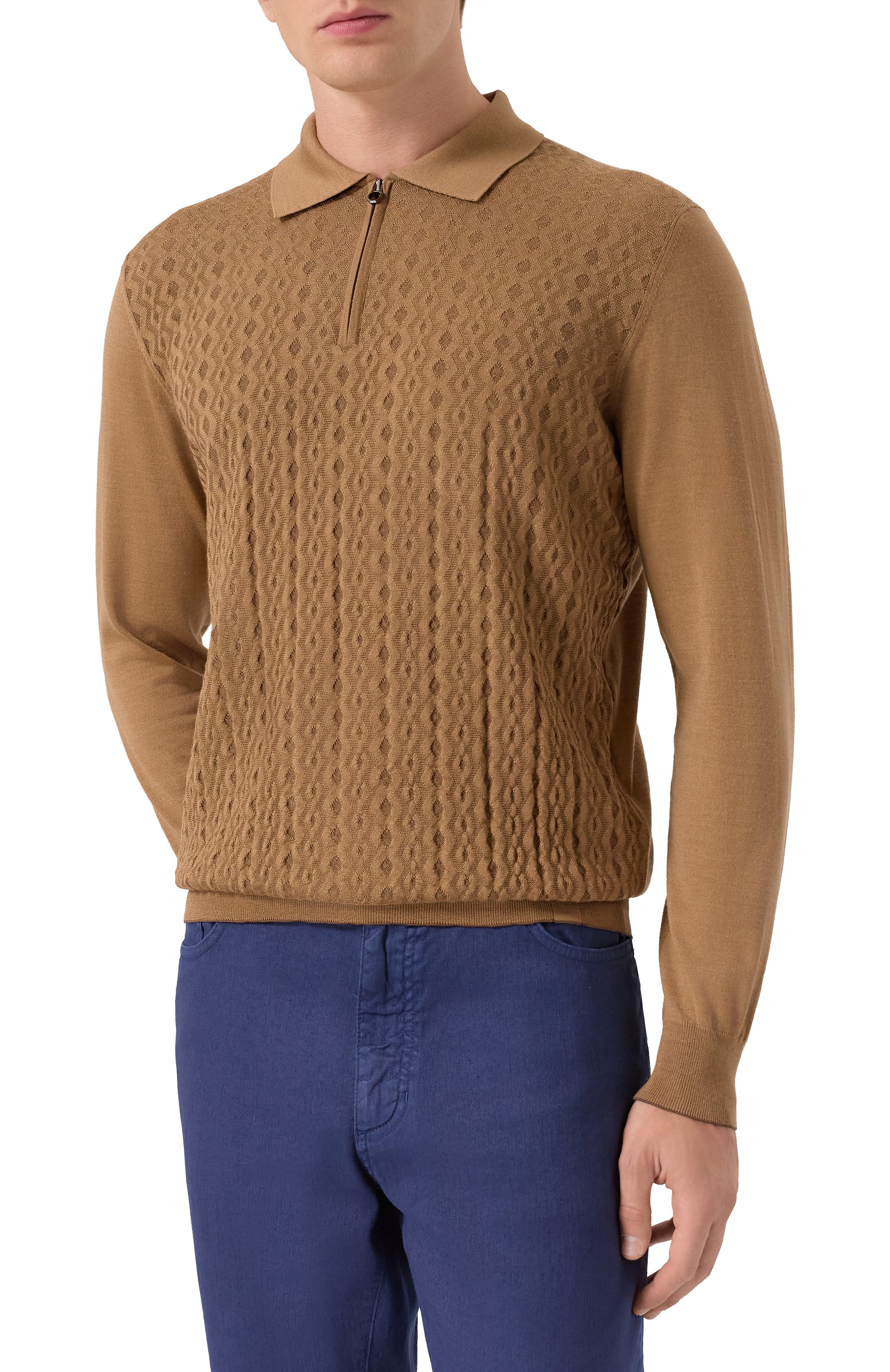 Поло из шер�сти и шелка STEFANO RICCI, арт. KE08017P30/E25475, фото 3