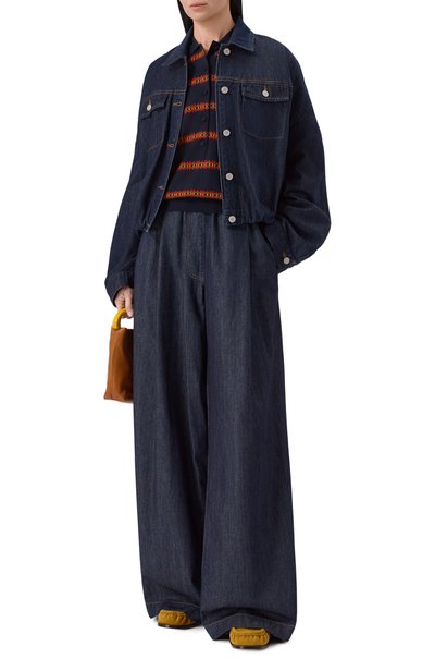 Шерстяное поло DRIES VAN NOTEN синего цвета по цене 89950 руб., арт. 011212/4700, фото 2 Шерстяное поло DRIES VAN NOTEN, арт. 011212/4700, фото 2