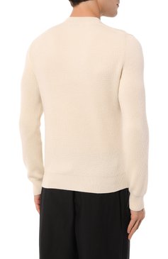 Мужской кашемировый джемпер PIACENZA CASHMERE 1733 белого цвета, арт. 12145/050 | Фото 4 (Мужское Кросс-КТ: Джемперы; Материал внешний: Шерсть, Кашемир; Рукава: Длинные; Принт: Без принта; Длина (для топов): Стандартные; Материал сплава: Проставлено; Драгоценные камни: Проставлено; Вырез: Круглый; Стили: Кэжуэл)