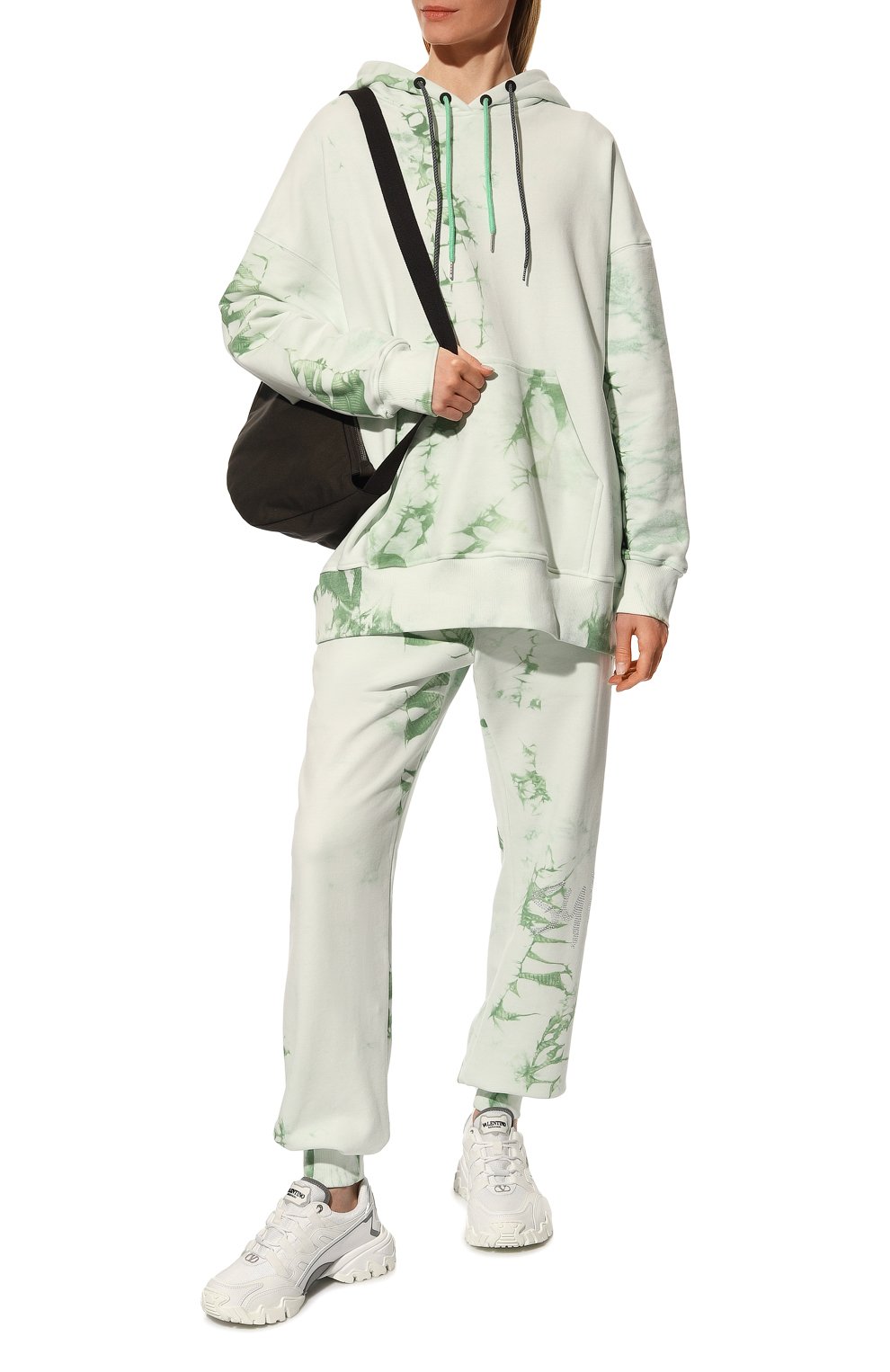 Хлопковое худи SUBTERRANEI зеленого цвета по цене 28750 руб., арт. I22subfw22-041, фото 2 Хлопковое худи SUBTERRANEI, арт. I22subfw22-041, фото 2