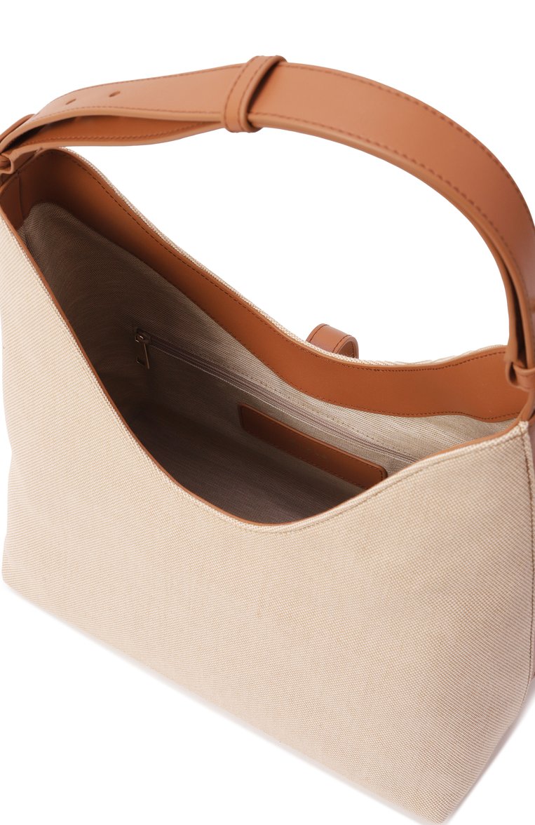 Женская сумка furla goccia medium FURLA светло-бежевог�о цвета, арт. WB01633/BX3542 | Фото 5 (Материал сплава: Проставлено; Драгоценные камни: Проставлено; Размер: medium; Материал: Текстиль)