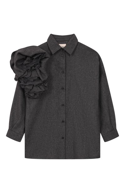 Рубашка из шерсти и вискозы DOUUOD, арт. DX5A00