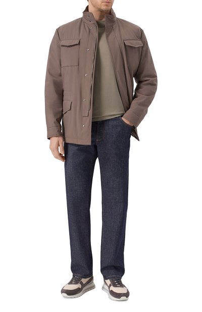 Мужская хлопковый лонгслив BRUNELLO CUCINELLI, арт. M0B137407