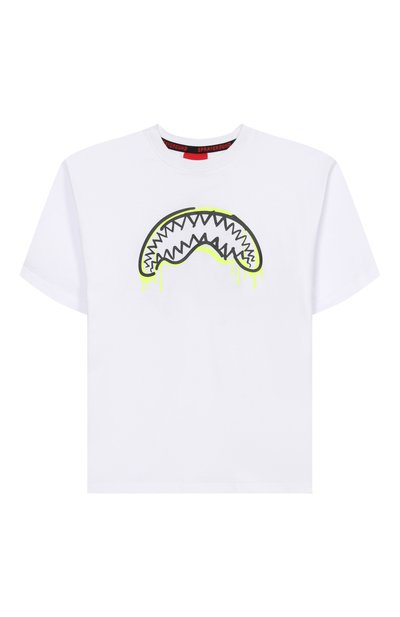 Хлопковая футболка SPRAYGROUND, арт. SPY1443WHT