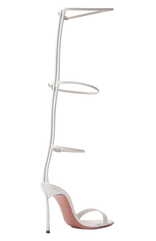 Кожаные босоножки Blade 100 Casadei 1L347J100M/C2327 Белый  1L347J100M/C2327 Фото 5