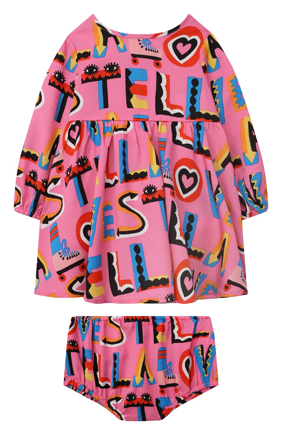 Комплект из платья и шорт STELLA MCCARTNEY розового цвета по цене 8945 руб., арт. 603360/SRK12, фото 1 Комплект из платья и шорт STELLA MCCARTNEY, арт. 603360/SRK12, фото 1