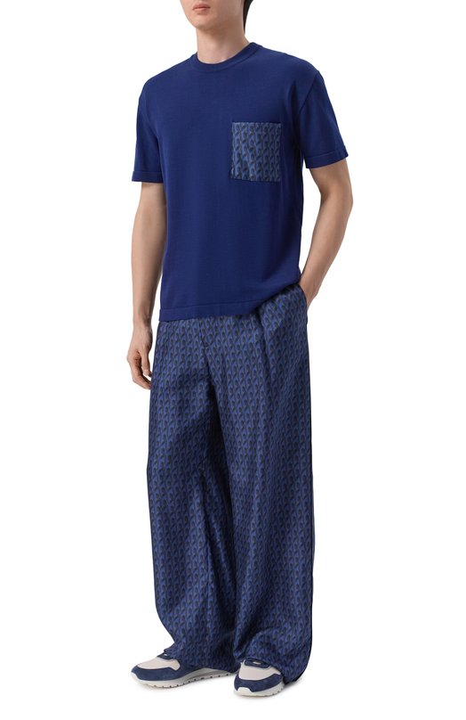 Хлопковый джемпер MVST M26.2PM.K039/Y005 KNIT SI/SILK Синий  M26.2PM.K039/Y005 KNIT SI/SILK Фото 2