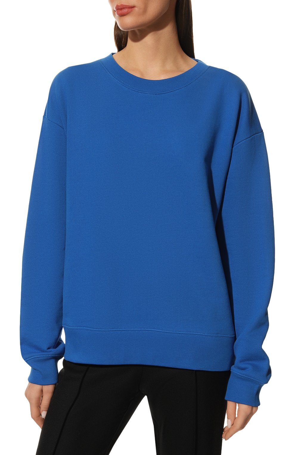 Хлопковый свитшот DRIES VAN NOTEN синего цвета по цене 34950 руб., арт. 222-011104-5615, фото 3 Хлопковый свитшот DRIES VAN NOTEN, арт. 222-011104-5615, фото 3