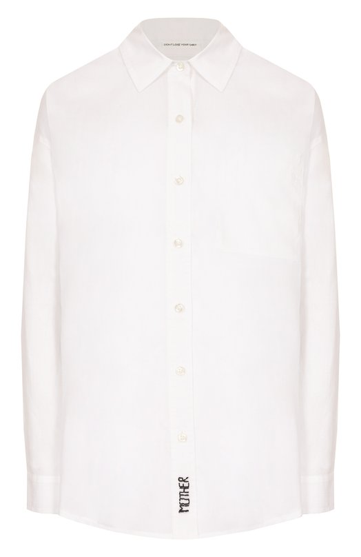 Хлопковая рубашка Mother 21166-1289/A Белый 21166-1289/A