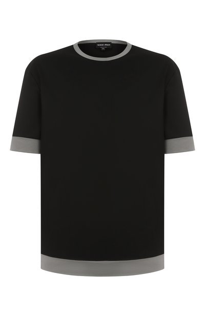 Мужская хлопковая футболка GIORGIO ARMANI, арт. GM001948/TE10333