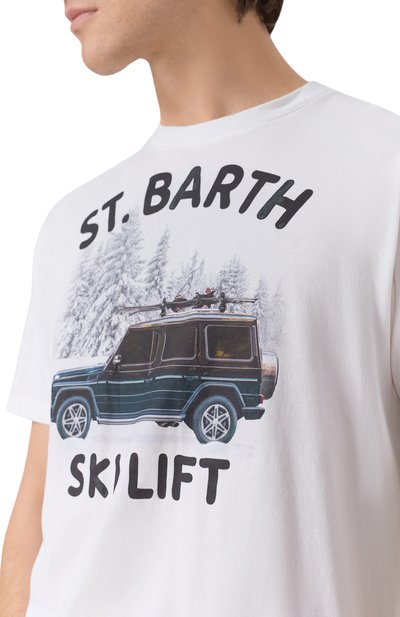 Хлопковая футболка MC2 SAINT BARTH белого цвета по цене 10750 руб., арт. ARN0004-00932I/ARN0TT WARM, фото 5 Хлопковая футболка MC2 SAINT BARTH, арт. ARN0004-00932I/ARN0TT WARM, фото 5