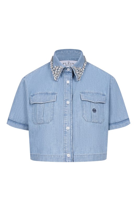 Джинсовая рубашка Philipp Plein SAFC WDP0079 PDE039N Голубой SAFC WDP0079 PDE039N
