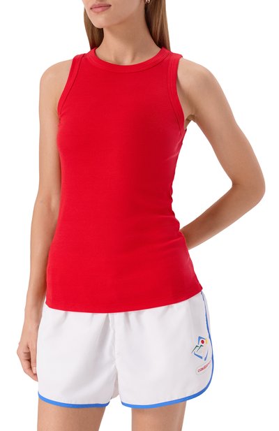 Майка ADDICTED красного цвета по цене 10330 руб., арт. FT2316, фото 3 Майка ADDICTED, арт. FT2316, фото 3