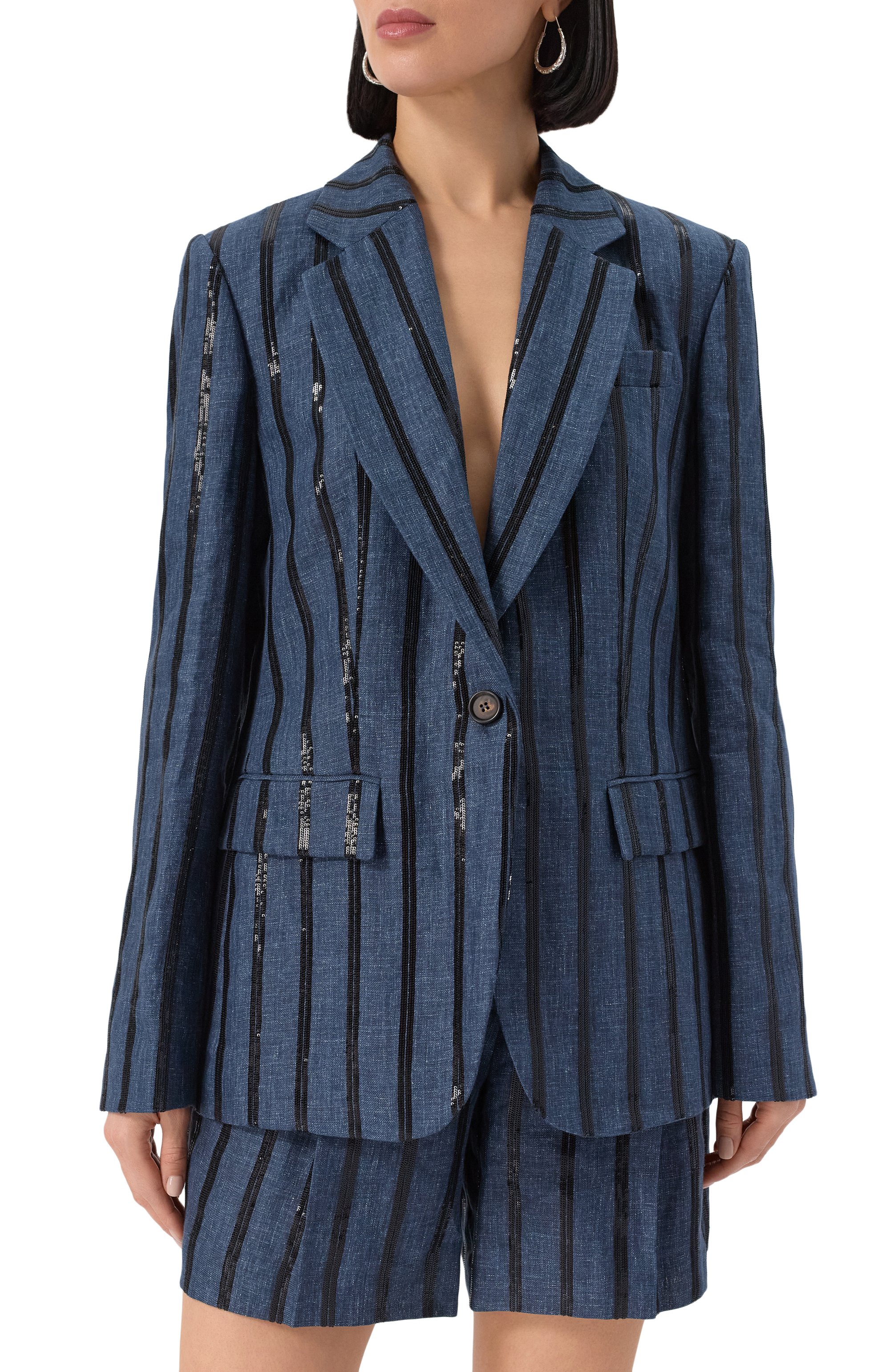 Льняной жакет BRUNELLO CUCINELLI, арт. MH5387333, фото 3