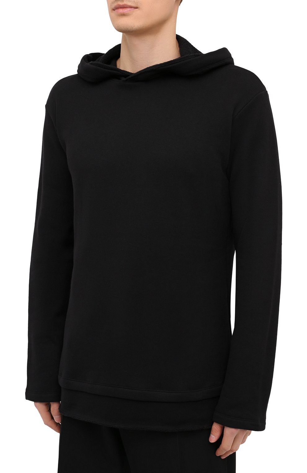 Хлопковое худи YOHJI YAMAMOTO, арт. HR-T61-074, фото 3