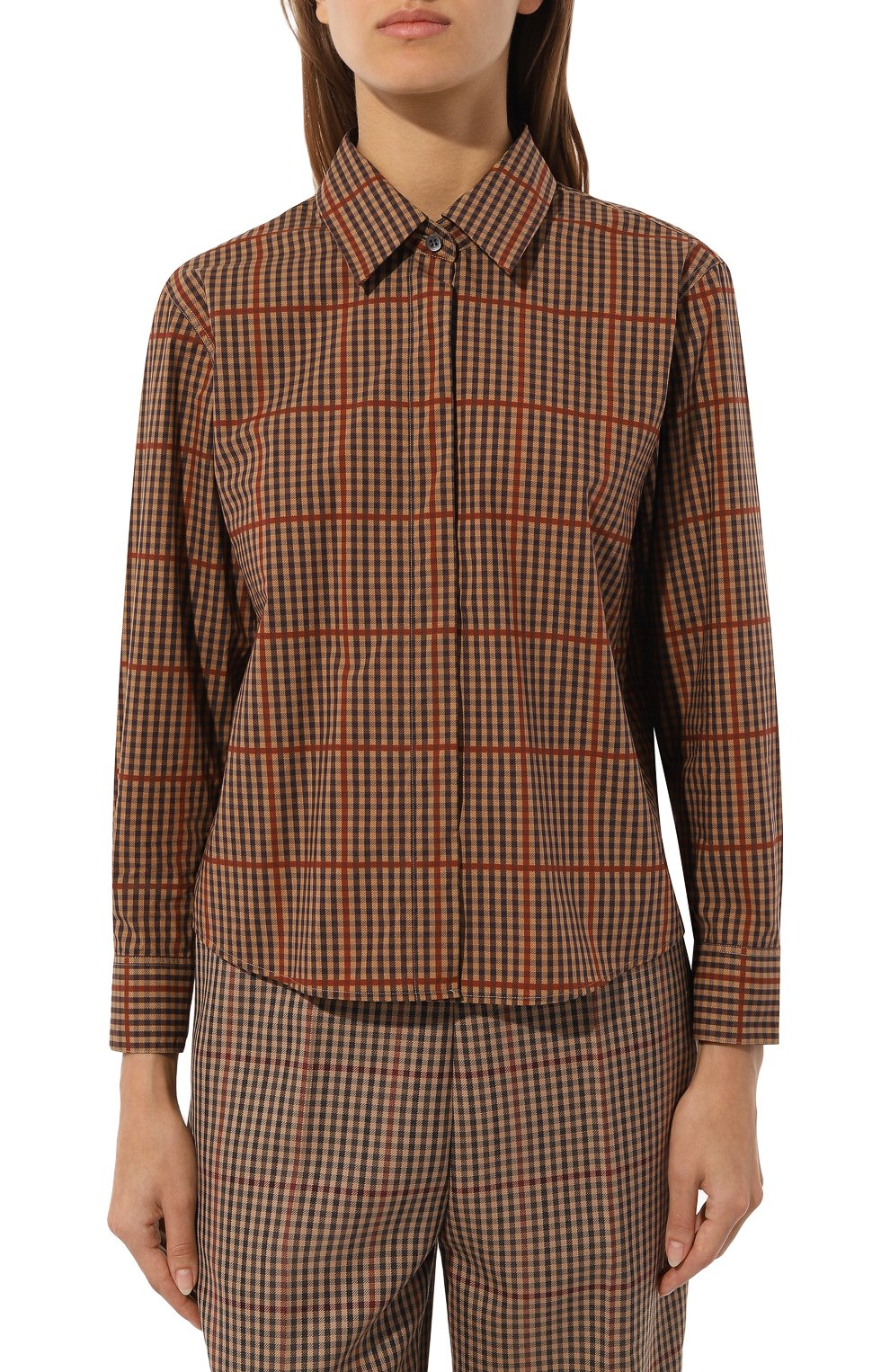 Хлопковая рубашка DRIES VAN NOTEN, арт. 242-010705-9011, фото 3