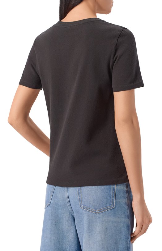 Хлопковая футболка Chloé CH26SJH08194 Чёрный  CH26SJH08194 Фото 4