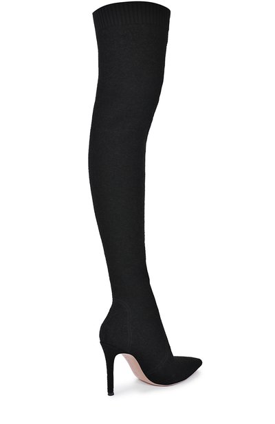 Текстильные ботфорты fiona на шпильке GIANVITO ROSSI, арт. G80718.15RIC.KIB, фото 5