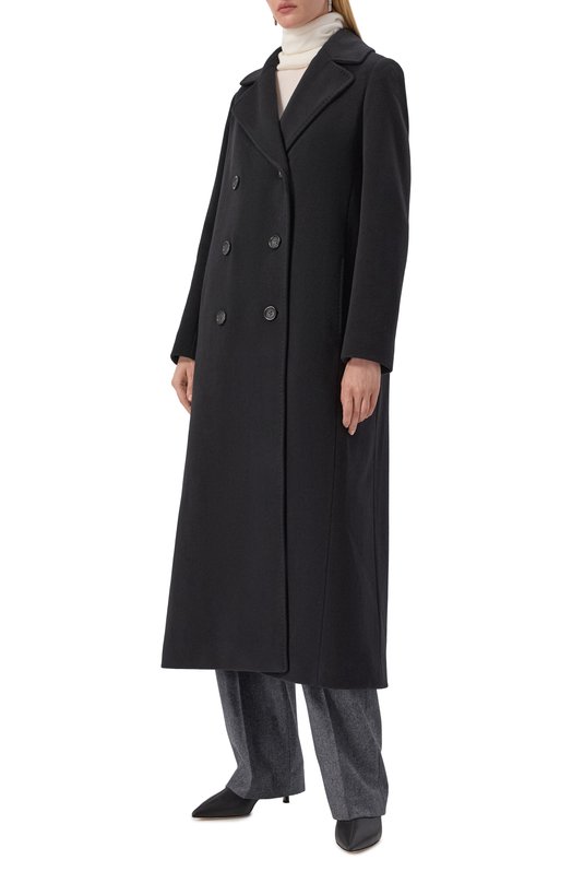 Пальто из шерсти и кашемира Cinzia Rocca VR27801/D8 Чёрный  VR27801/D8 Фото 3